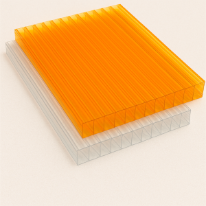 Сотовый поликарбонат 3,7х2100х12000 мм желтый 70% в наличии в Воронеже