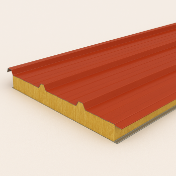 Кровельная сэндвич-панель МВ 120 мм RAL 1018 в наличии в Воронеже